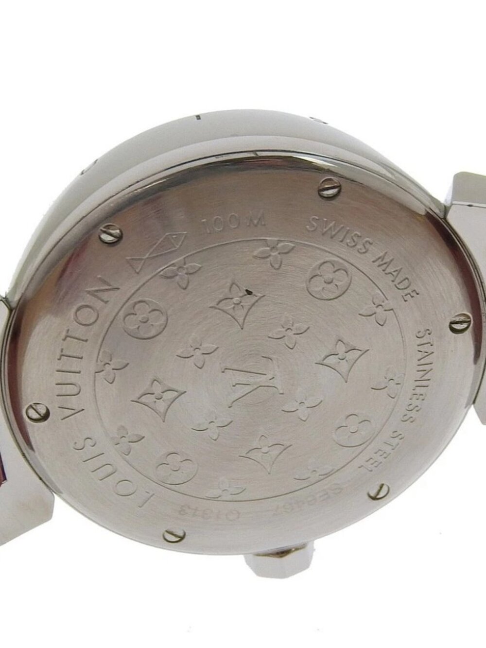 LOUIS VUITTON Tambour Hologram Watches Q1313 Date SilverDial Stainless Ste... - Picture 8 of 15